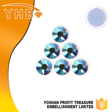 YHB Factory custom delicate fancy bling delicate SS4-SS40 Amethyst iron on rhinestone saints