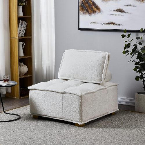 Compact Single-Seater Sofa Compact Tofu-Block Leisure Chair Supplier