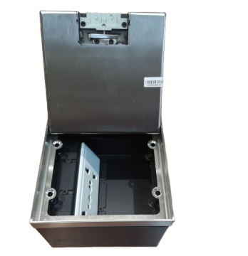 Multiple Hidden Recessed Floor Power Sockets and Universal Stainless Steel Data Floor Box: 10A, 220V