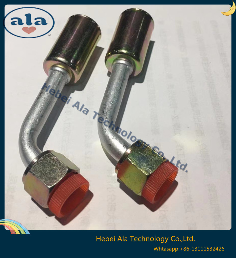 Al Joint With Iron Jacket Female O Ring Air Conditioning Fitting 45 Degree 2 Al Joint With Iron Jacket Female O Ring Air Conditioning Fitting 45 Degree 2