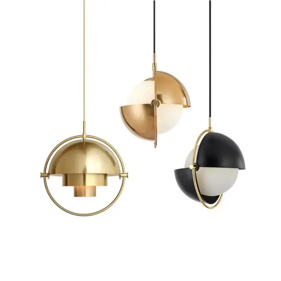 INSHINE Well Round Bulb Brass Pendant Light