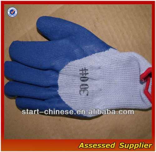 Natural Latex Palm Coated Working Gloves/latex coated working gloves/latex palm coated working gloves/coated latex gloves