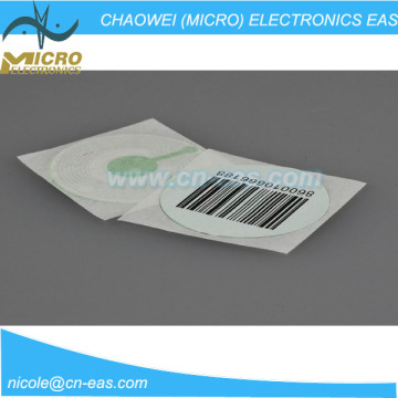 R40mm 8.2MHz RF Anti Theft Barcode Label