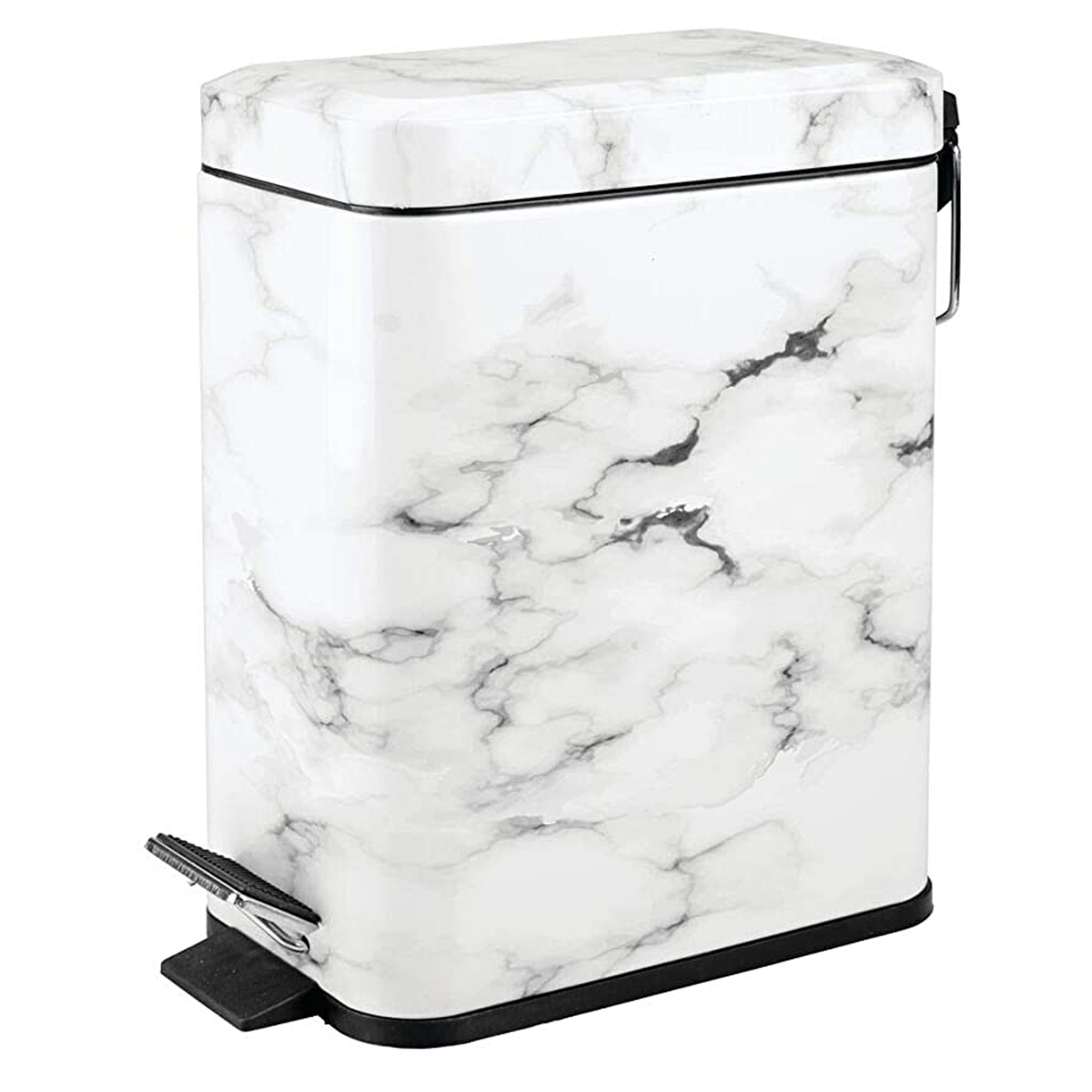 Rectangle Mable Pedal Waste Bin