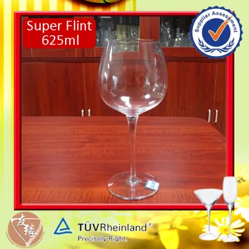 Custom brand crystal clear giant goblet 22oz (625ml) balloon glass wholesale