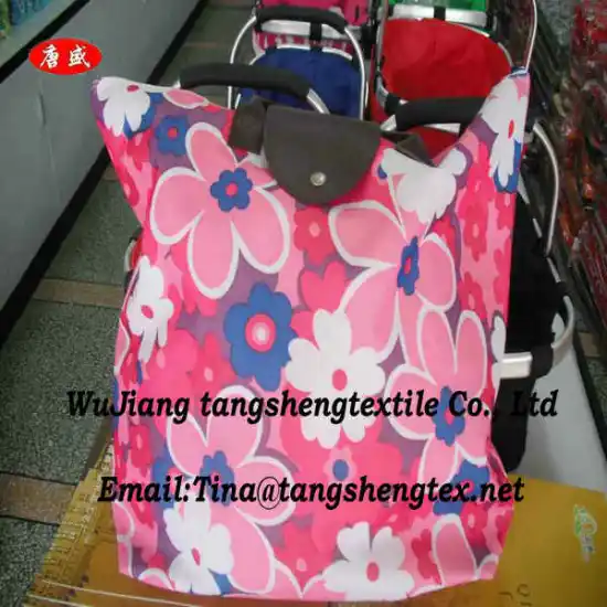 100% Recycled polyester canvas fabric with pu coated waterproof