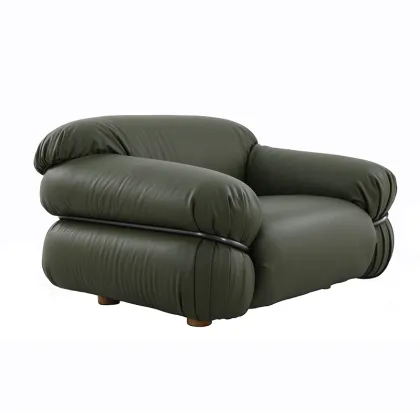 Modern Tacchini Sesann Leather Armchair
