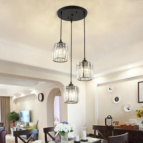 3 Head LED Mordern Chandeliers Dining Room Hanging Light Interior Villa Restaurant Kitchen Cafe Bar Vintage Pendant Ceiling Lamp