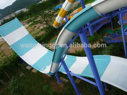 2015 Water Play Slides Water park Equipment fiberglass water slide