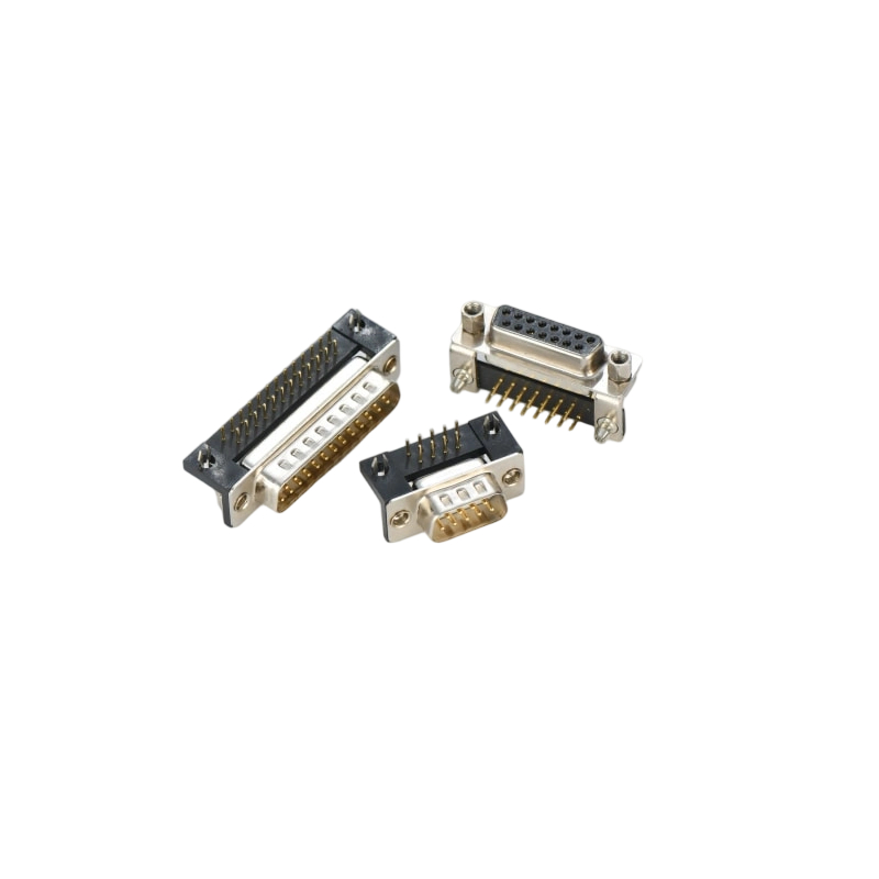DR15P-78P 3-row male and female 90 degree welded plate