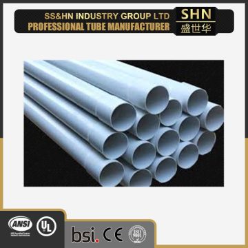 Plastic water pipe prices of pvc