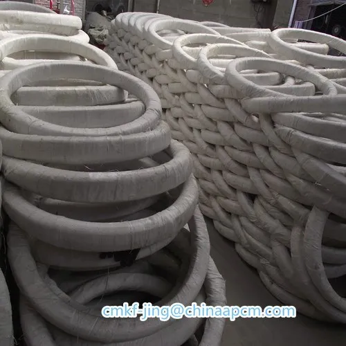 Galvanized oval shaped wire for 17/15=2.4mm x 3.0mm