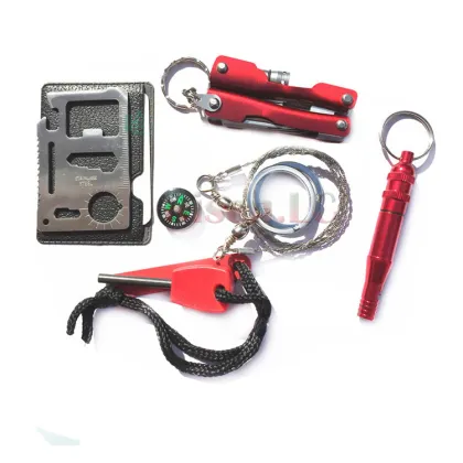 Outdoor Emergency Survival Kit Tactical Survive Tool Gear