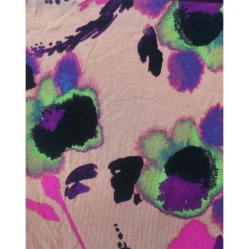 Siro Compact Rayon Span Print Jersey