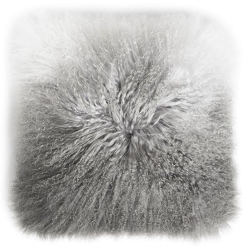 Mongolian Lamb Fur Throw Pillow