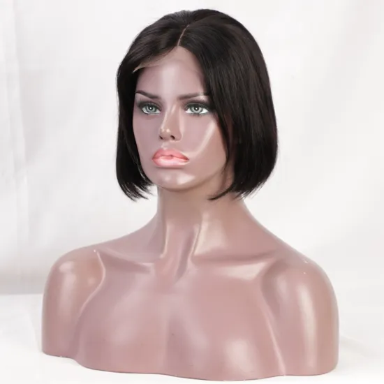 Aisi Beauty Wholesale Short Silky Straight Bob Wig High Quality Black Swiss Lace Wig Synthetic Lace Front Wigs For Black Women