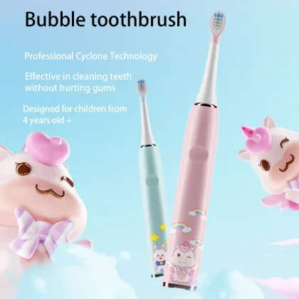 Cartoon Design Waterproof Rechargeable Electric Toothbrush for Children