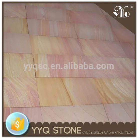 Rainbow red sandstone wall cladding decorative wall tile