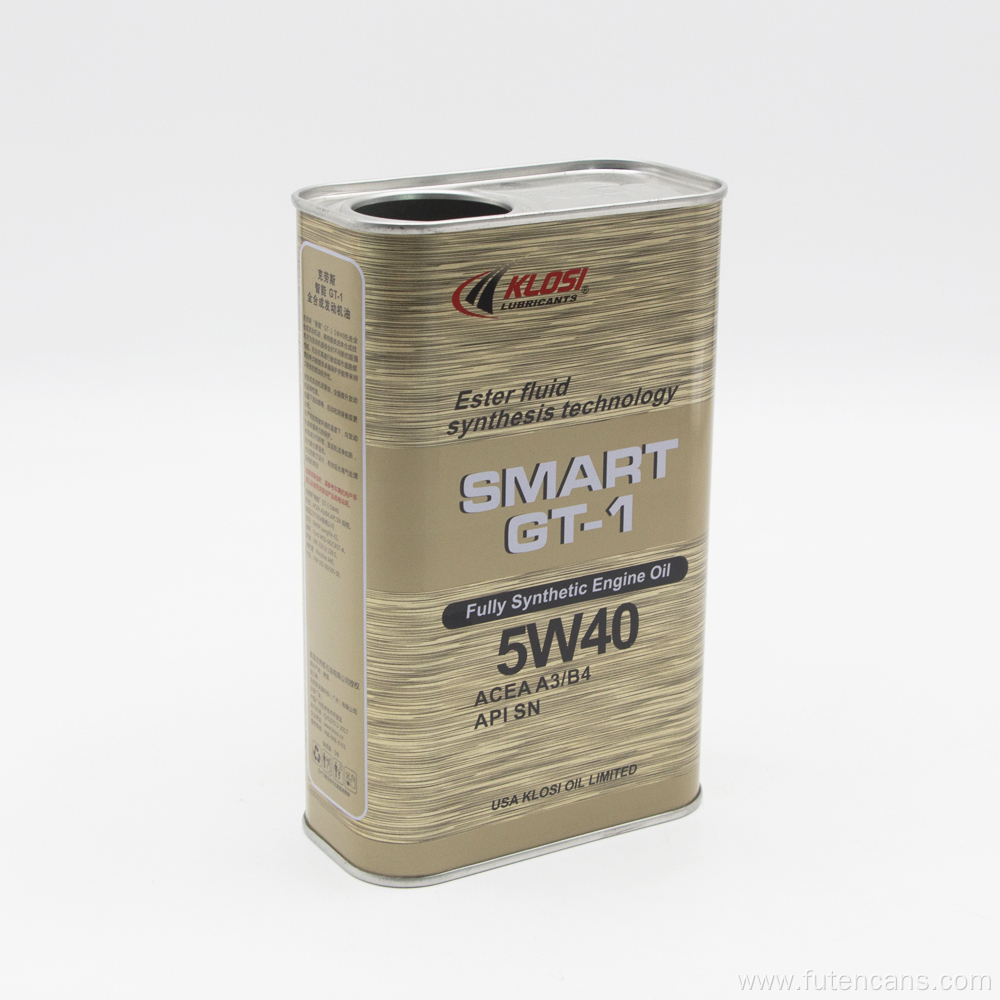Square Metal Cans with Spout Cap