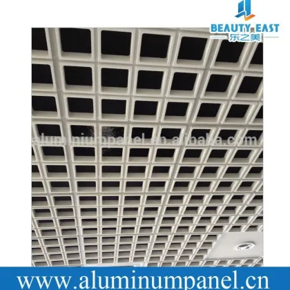 2015 customize ceilings design, aluminum suspended grille ceiling