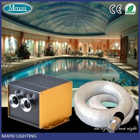 12W RGBW LED fiber optic star ceiling light kit light 300pcs 3.6m 3 mixed stars optical fiber lighting dimmable remote engine