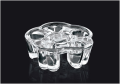 Transparenta kristall glas godis hållare