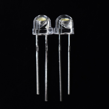 5-6LM 5mm Straw Hat(Helmet) White LED 3000-3500K