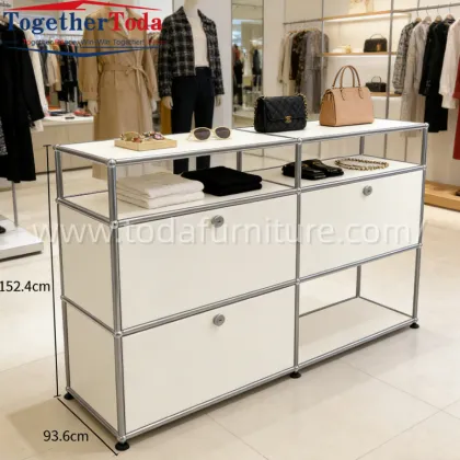 Modern Durable Modular Stainless Steel Storage Cabinet for Living Room