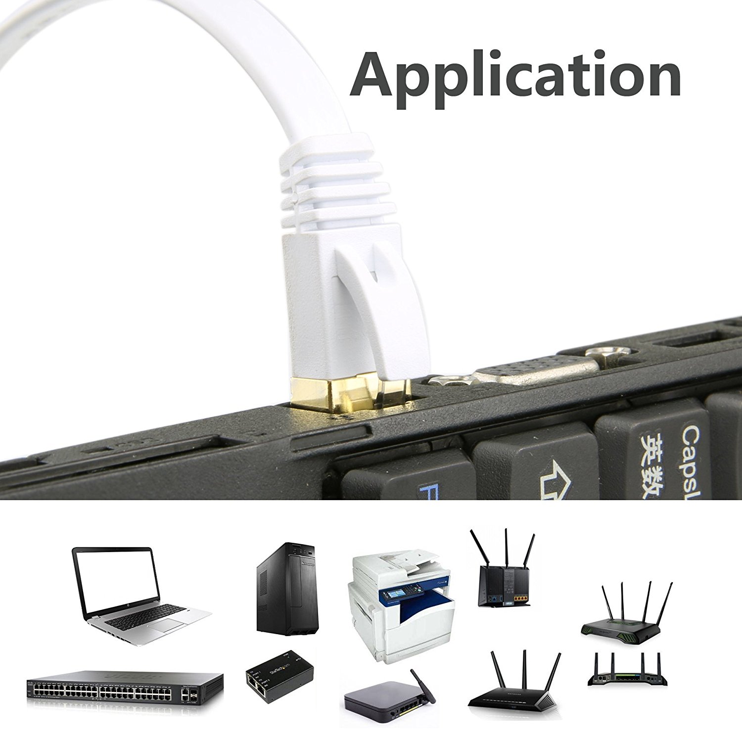 Cat7 Flat Cable Pplication