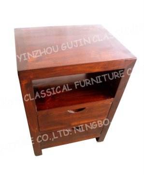 Comtemporary Furniture Wooden Night Table with 2 Drawer