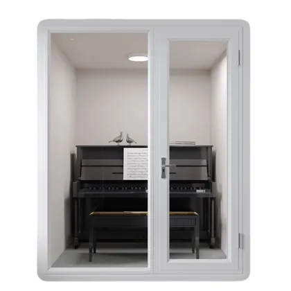 Modular Acoustic Office Pods with Furniture and Seating