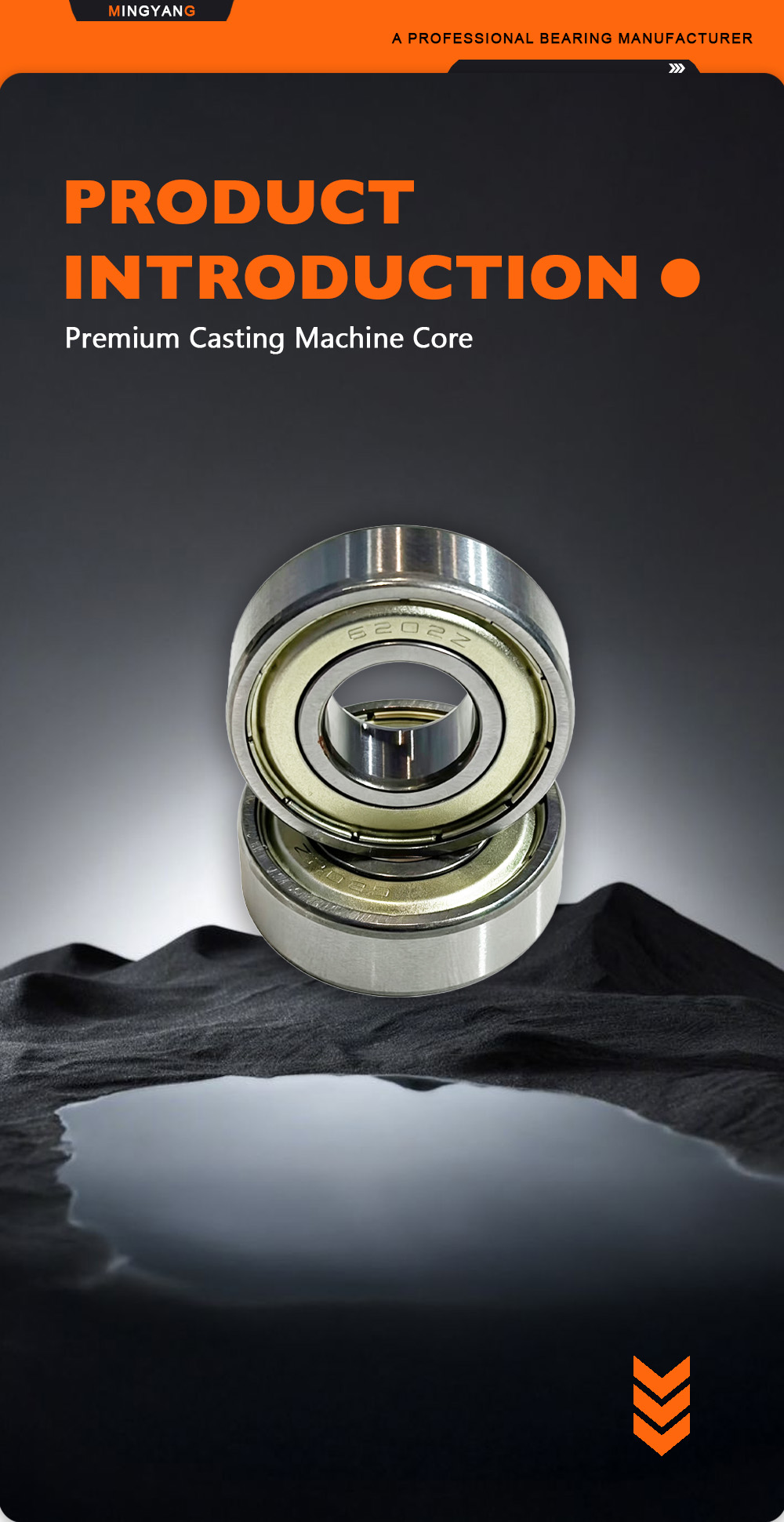 6202‑ZZ Precision Steel Bearing for Motor Equipment x