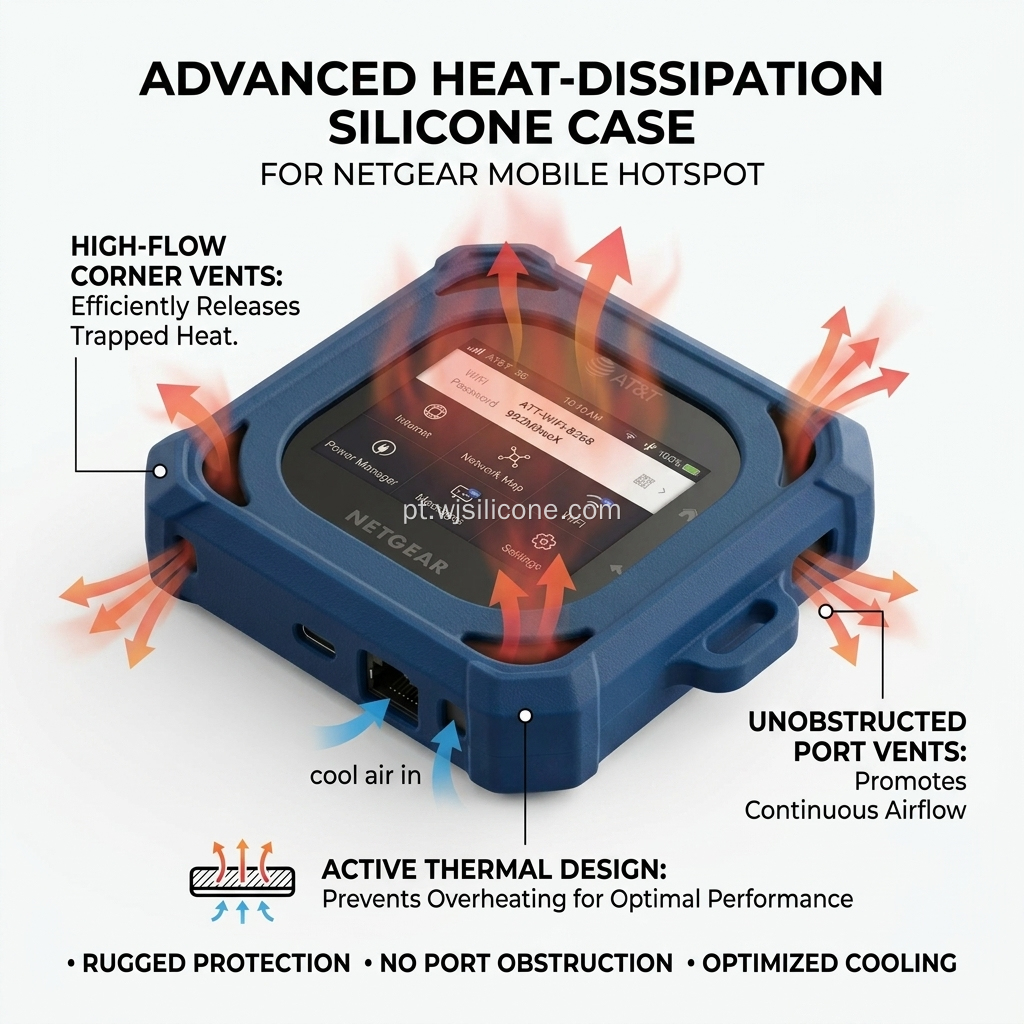 Capa para roteador de silicone Netgear Nighthawk M6 Pro