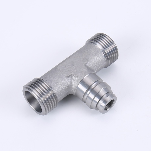 Hydraulic Hose Pipe Fittings and Adapters Metric Female And Male Thread Tee Hydraulic Fitting Manufactory