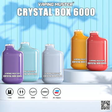 Crystal Box Vape 6000 sbuffi