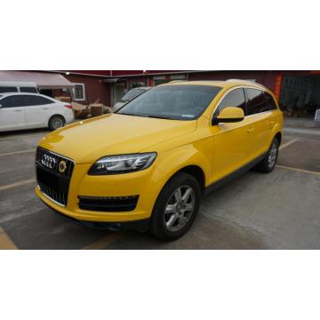 Carro amarelo de girassol brilhante embrulhando1.52*18m