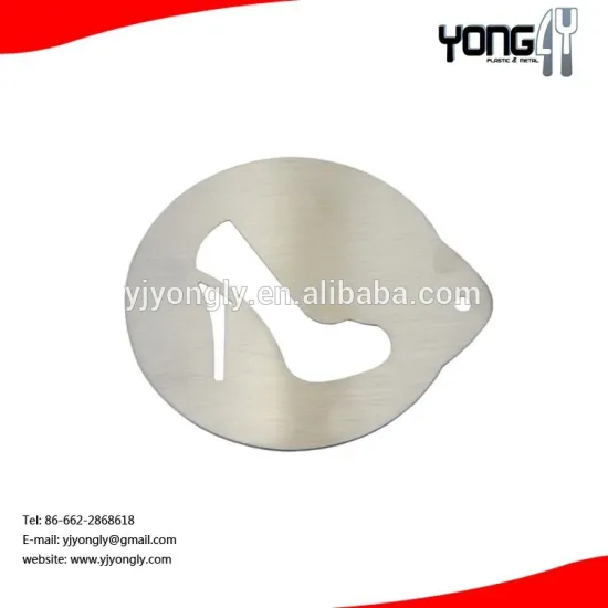 Stainless steel high heel shape Coffee Latte Art Tool cappuccino stencil