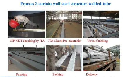 Curtain Wall Steel Structure Fabrication