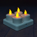 Rechargeable Flameless Tea Lights With Remote Control