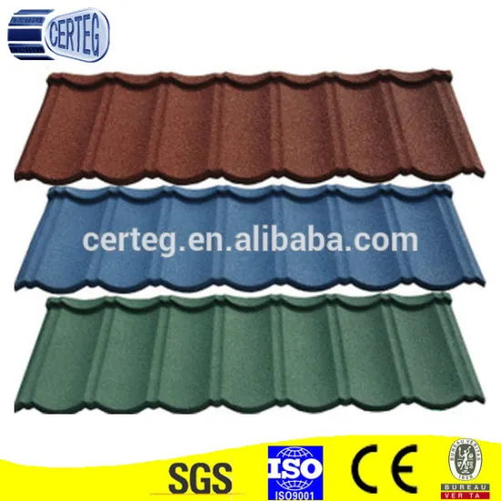 Green Initiative Color Stone Surface Treatment Steel Roofing Sheet