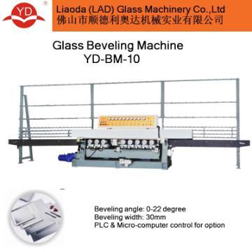 Glass vertical straight line beveling machine