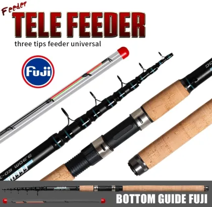 Carbon Carp Fishing Rod Feeder - Telescopic Rods 3.0m to 3.9m