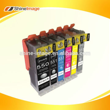 new compatible reset printer ink cartridge for canon pgi-550 cli-551