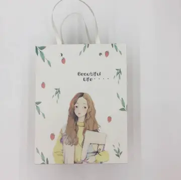 Korean Style Garment Paper Bags With Rivet Handles