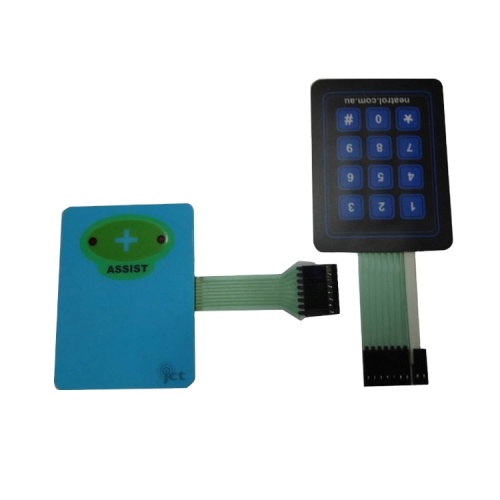 Embossed Membrane Switch matrix embossed button numeric keypad with metal dome Manufactory