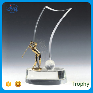 Luxury custom trophy champion golf match trophy and award