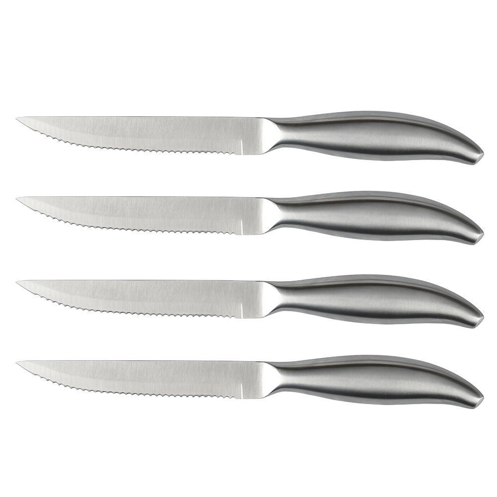 Steak Knives Set of 4 Serrated Stainless Steel