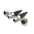 Mini XLR Male Female Chassis Mount Microphone Adapter