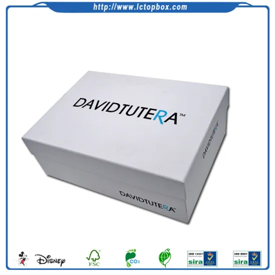 Custom White Paper Cardboard Shoes Box Packaging