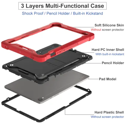 Kids-Friendly Rugged Tablet Covers for Samsung Tab S9 FE Plus